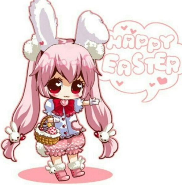 Аниме девочка Пасха