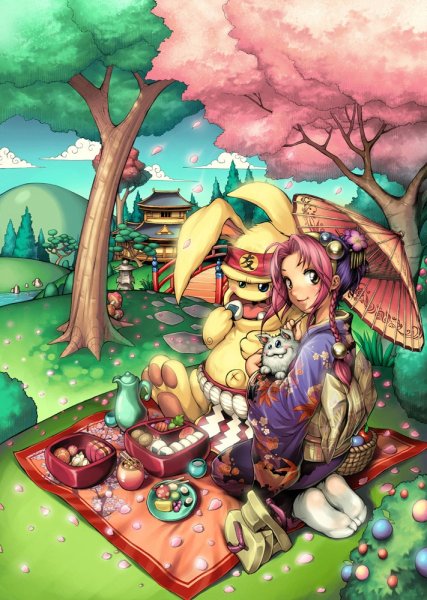 Арт девочка Пасхальный кролик