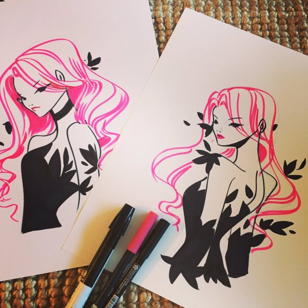 Аниме маркерами легко