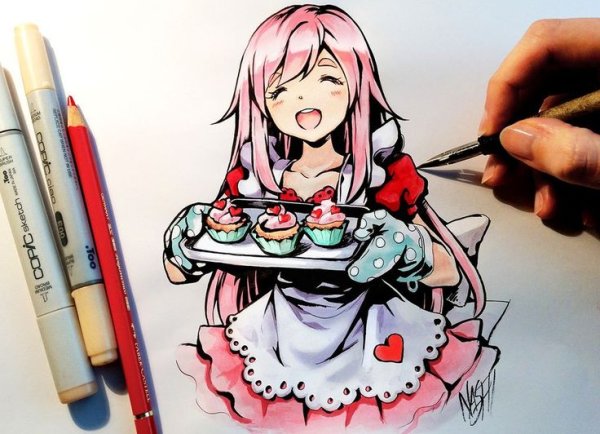 Аниме маркерами