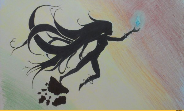 Рисунки на стекле аниме