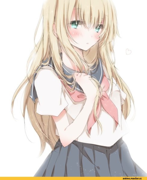 Аниме девочка смущается