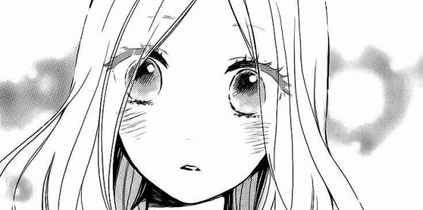 Аниме лицо чб