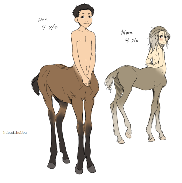 Hubedihubbe кентавры Нора и Дэн