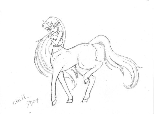 Кентавр для срисовки