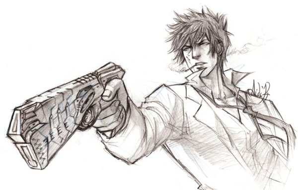 Аниме глаза парня психа