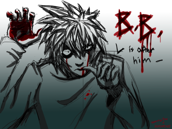 Аниме парни психи карандашом