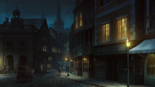 Тёмный переулок аниме