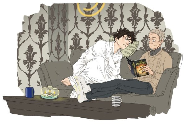 Шерлок и Ватсон арт