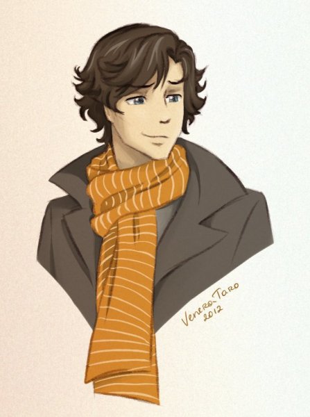 Шерлок арт мультяшный