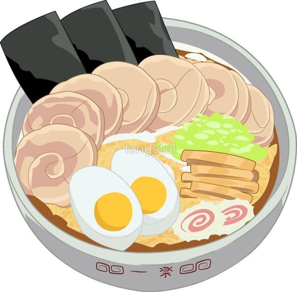 Рамен Наруто стикер