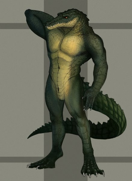 Получеловек полукрокодил