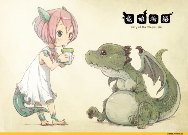 Девочка ящерица аниме