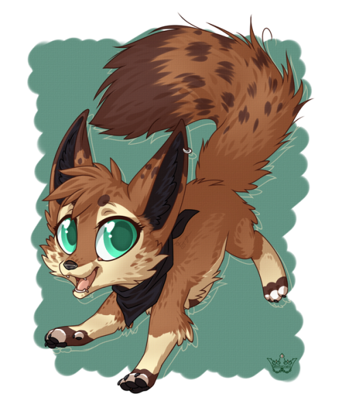 Рысь в мультяшном стиле