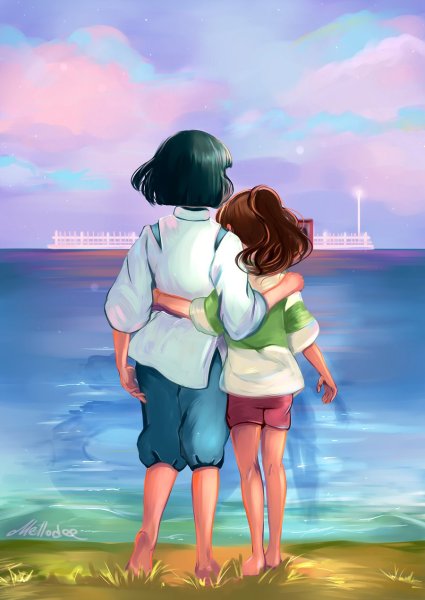 Унесенные призраками Чихиро и Хаку