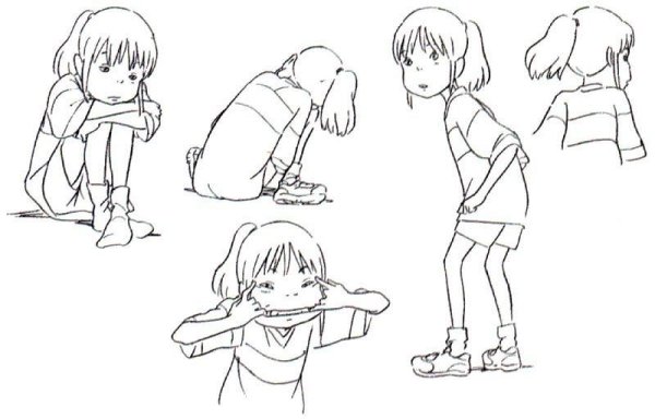 Тихиро раскраска