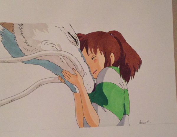 Унесенные призраками Тихиро акварелью