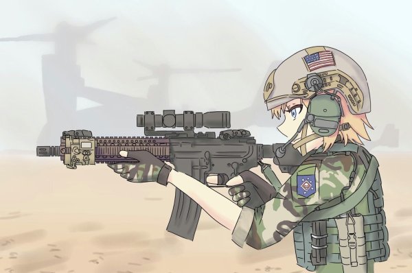 Военные солдаты аниме