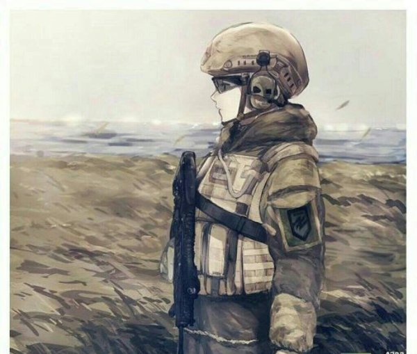 Украинский солдат арт