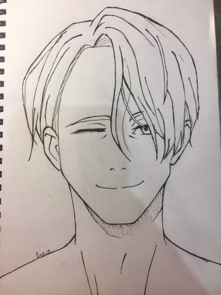 Юри на льду Виктор лицо