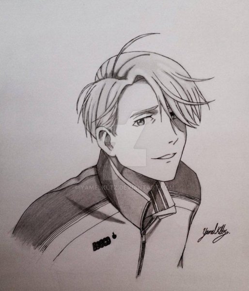 Юри на льду Виктор для срисовки