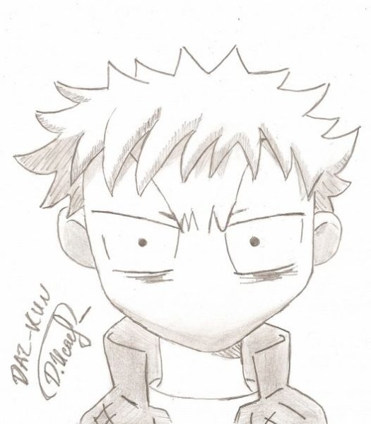 Рисунки из аниме сериалов карандашом