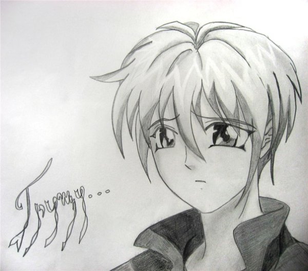 Тоука карандашом