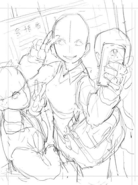 Позы для рисования селфи