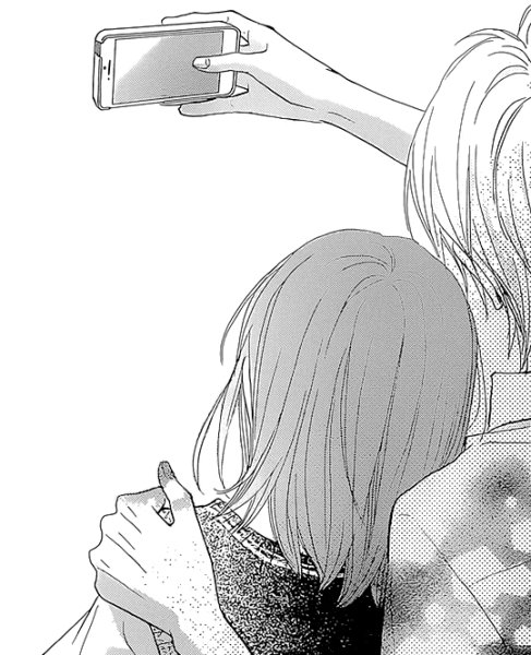 Аниме романтика черно белое