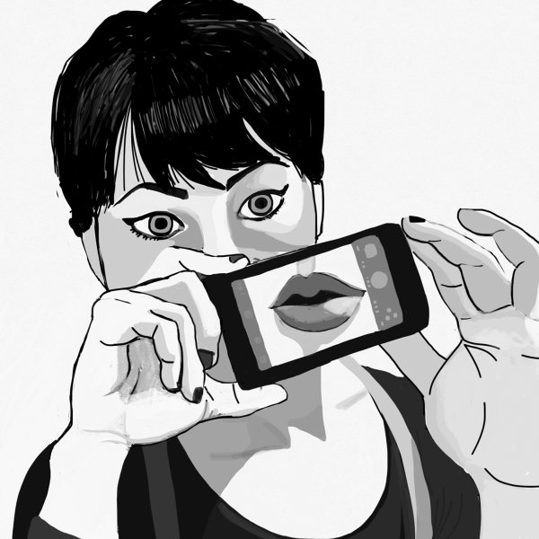 Селфи мультяшный