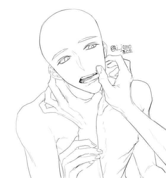 Аниме позы с глазами