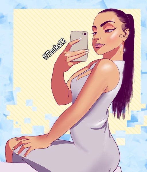 Селфи мультяшное