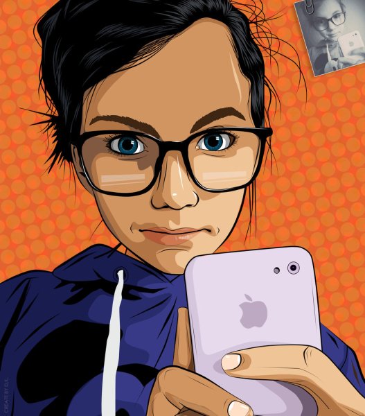 Селфи мультяшное