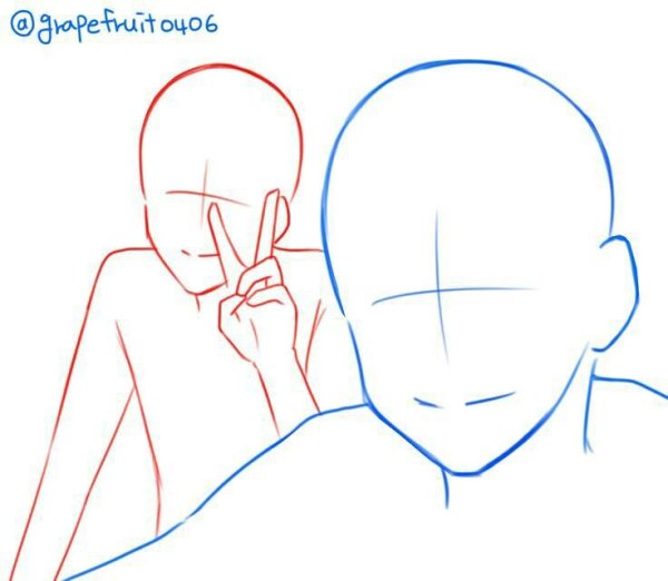 Позы для рисования друзей