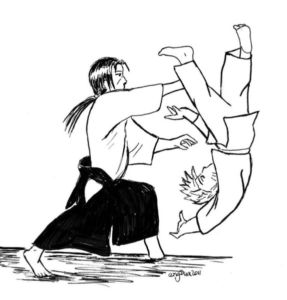 Айкидо иллюстрации