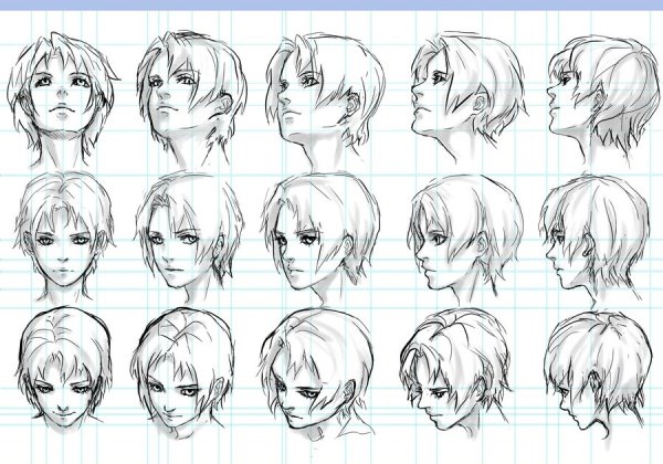 Рисование головы в разных ракурсах