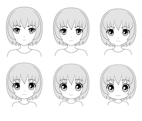 Аниме детские лица
