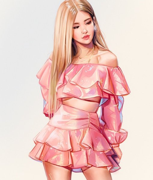 BLACKPINK Роуз Art