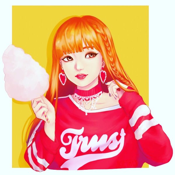 Лиса Блэк Пинк арты