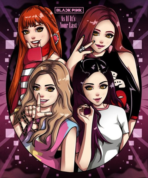 Группа Блэк Пинк арт