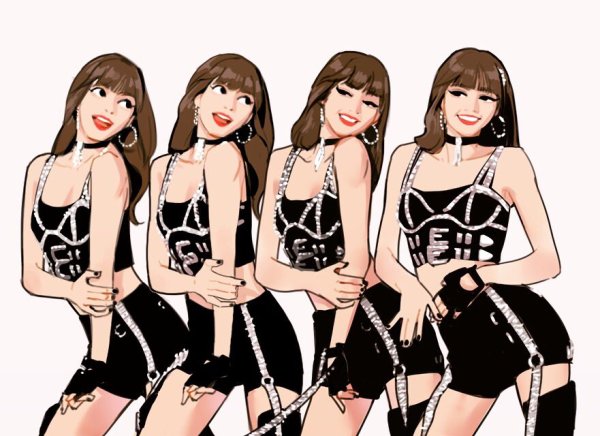 Эскизы Блэк Пинк