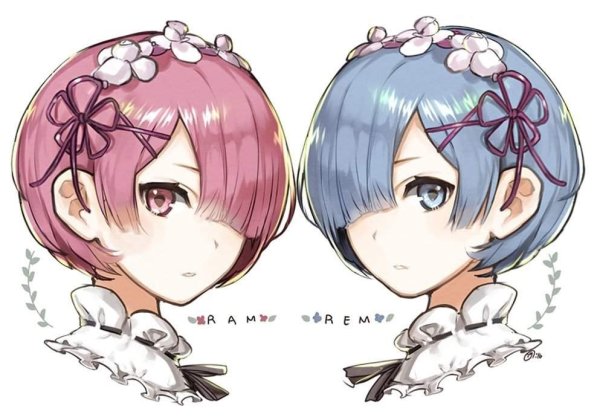 Рэм Ре Зеро срисовки рем