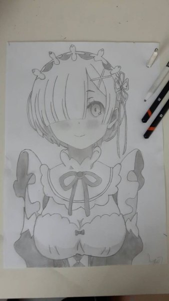 Ре Зеро рем зарисовки