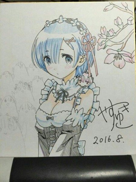 Рем Ре Зеро карандашом