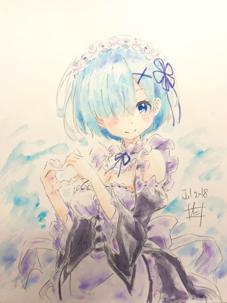 Re Zero рем для срисовки