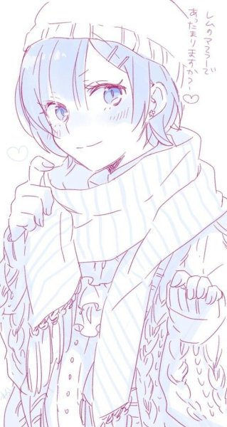 Рем Ре Зеро рисунок