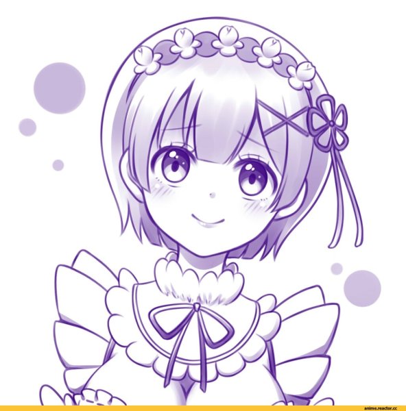 Рем Ре Зеро карандашом