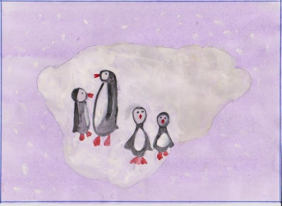 Антарктида рисунок для детей