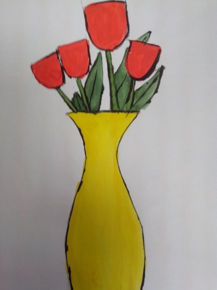 Ваза для рисования детям