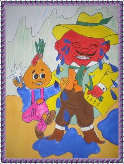 Рисование для детей Чипполино